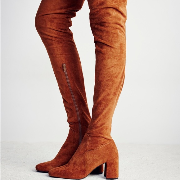 Suede Thigh High Boots - Picture 2 of 5